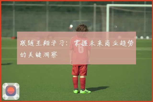 跟随王翔学习：掌握未来商业趋势的关键洞察